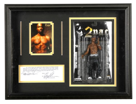 Tupac Shakur Signed “Juice” Contract and Action Figure Shadow Box (2)